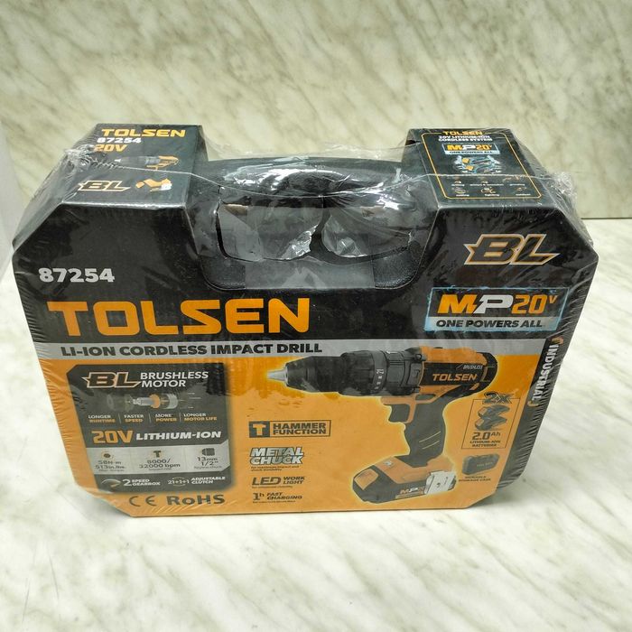 Masina de gaurit cu percutie Tolsen Brushless 13mm SIGILATA 7991