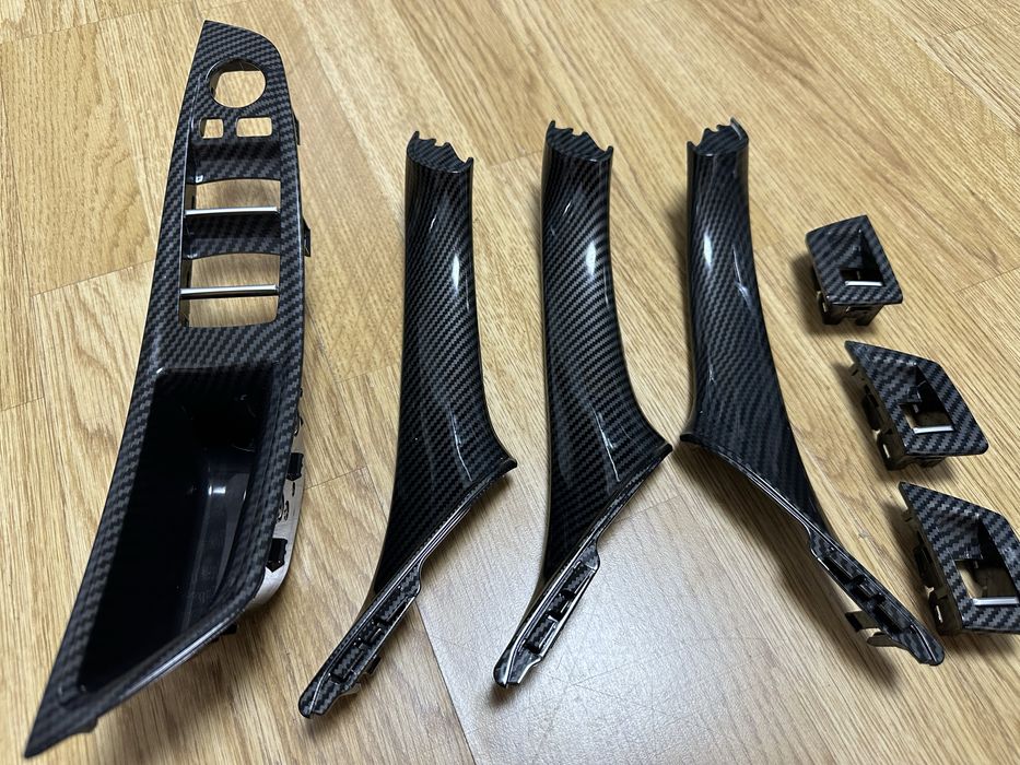 Manere Maner Usi Usa Portiera BMW F10 F11 seria 5 Negru Carbon