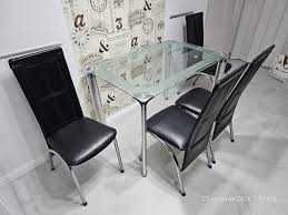 Masa cu blat sticla securizata 10mm - Dim: 110cm x 70cm, h 75-80cm.