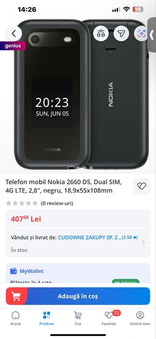 Nokia 2660 Flip – Ca nou – Cu încărcător