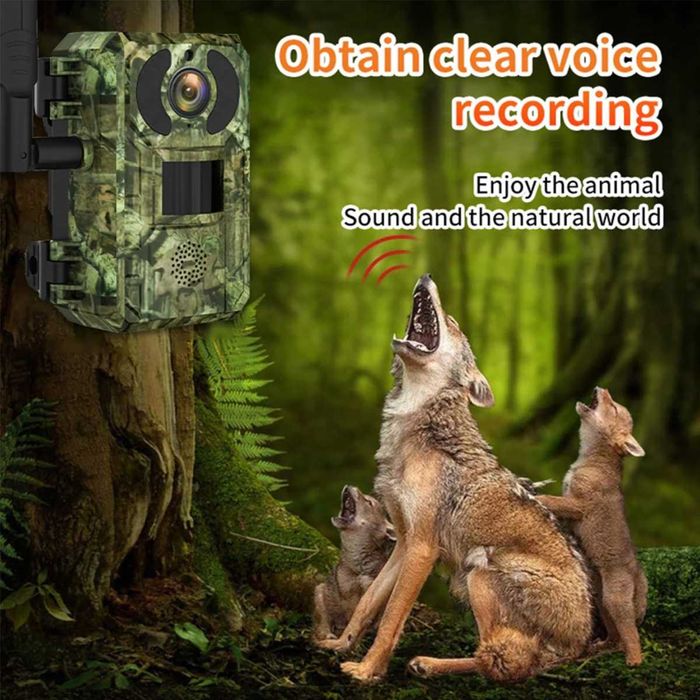 Camera de Vanatoare cu Panou Solar Sim 4G Visoli® H10, Lentila 4MP