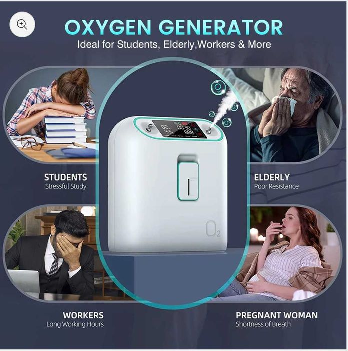 Concentrator oxigen Ziqing – 1–8 L/min, 93% pentru incubatoar animale