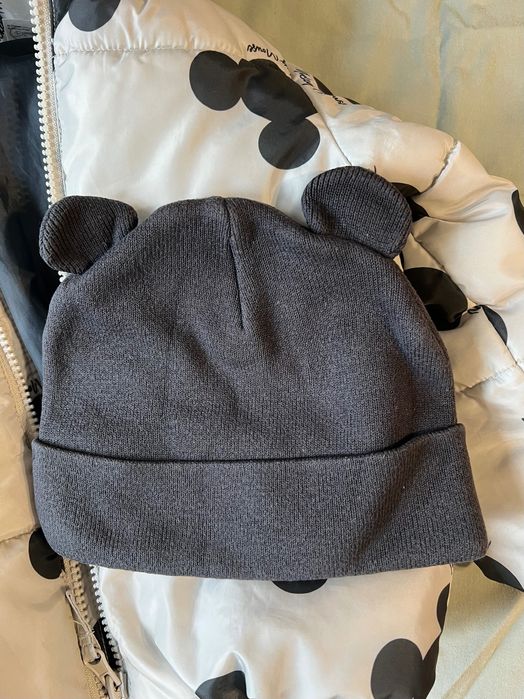 Set geaca iarnă Mickey Mouse H&M mărimea 92 și fes