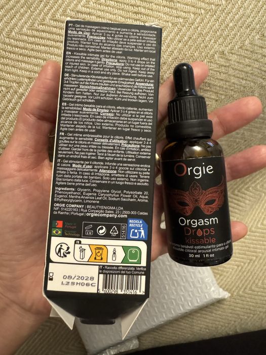 Orgie Gel . Orgasm ,kissable.30ml