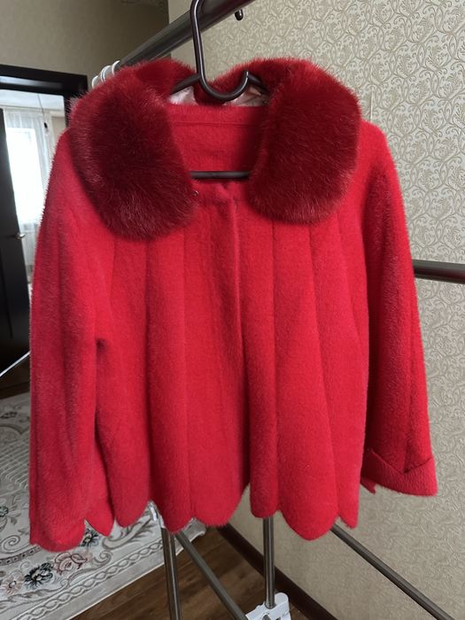 Қызыл пальто матасы  натуральный