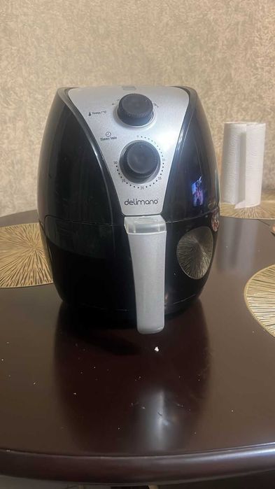 Мультиварка Delimano Air Fryer черный, серебристый