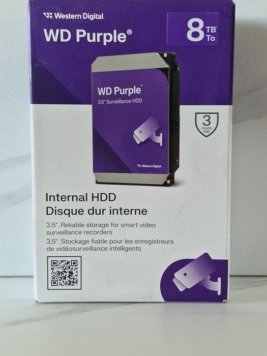 HDD SATA WD WD 8TB 3.5 IntelliPower 256M Purple WD85PURZ