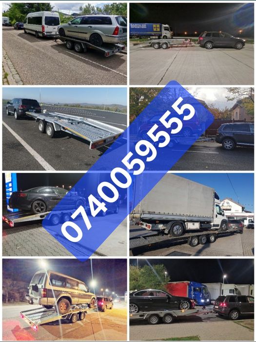 Tractări/ Transport Aeroport/ Închiriere Platformă auto 4,5m
