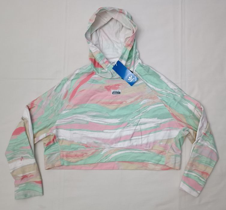Adidas Originals Cropped Hoodie оригинално горнище S Адидас суичър
