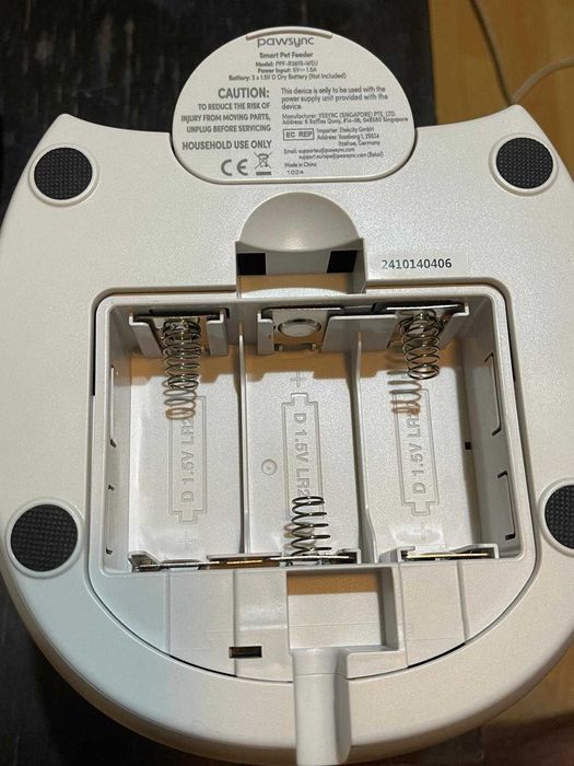 Pawsync Dispenser automat de hrană pentru animale, 2.4G WiFi