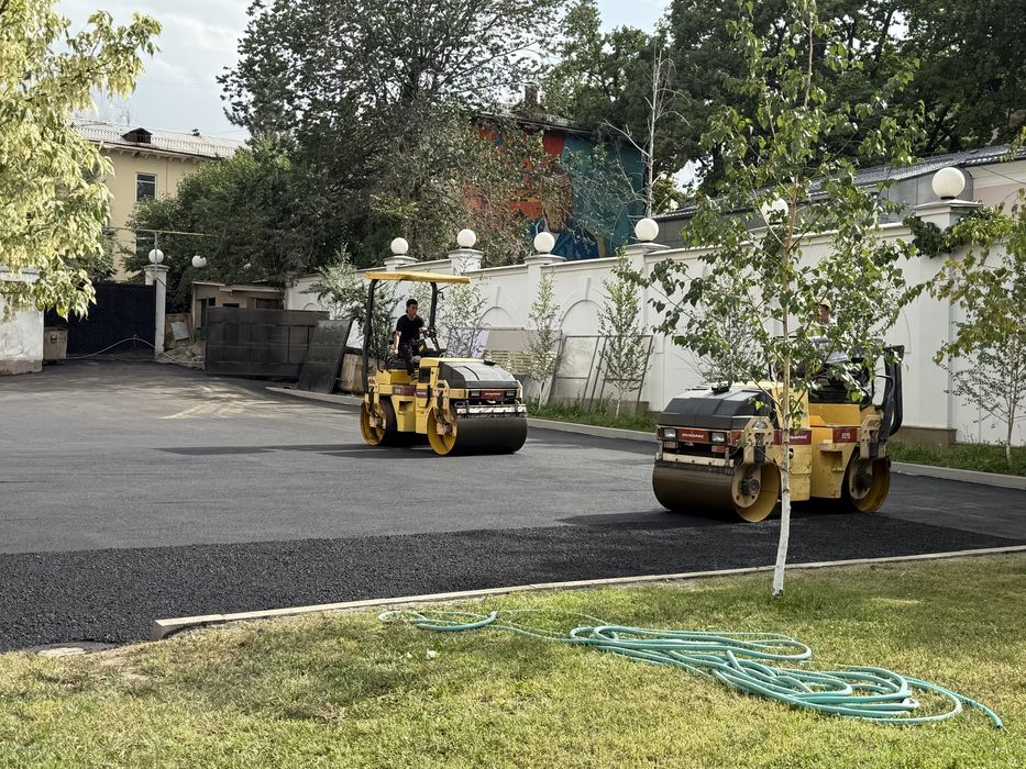 Асфальтирование Асфальт Укладка асфальта