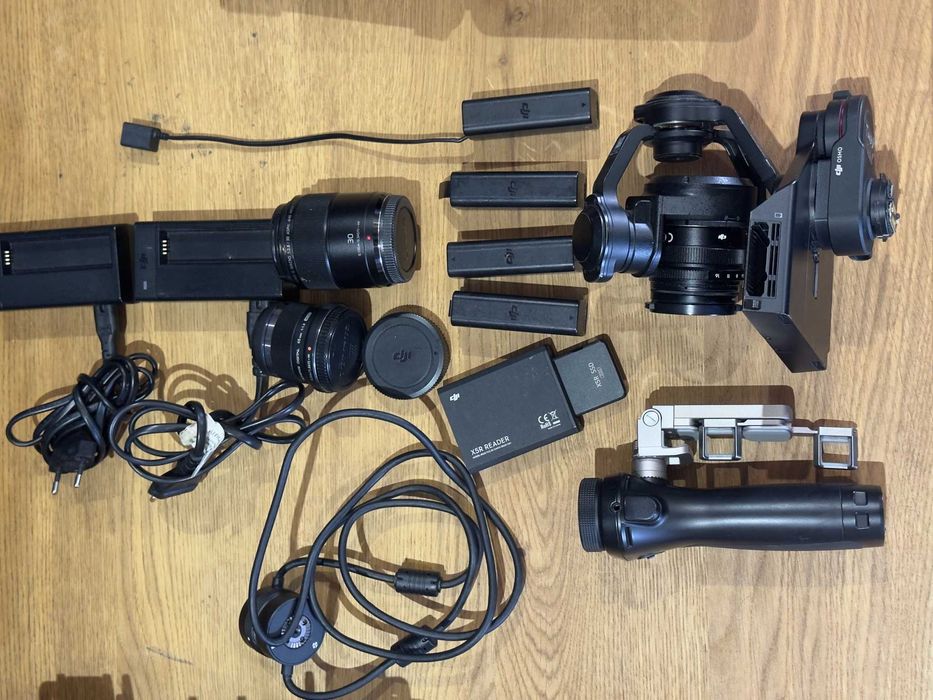 DJI Zenmuse X5R RAW + Osmo дръжка, 512GB SSD, четец, 2 обектива, 5 батерии