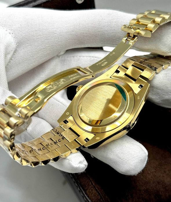 rolex day-date 40mm златен/черен циферблат