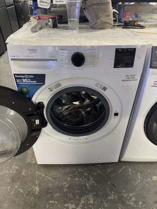 Mașină de spălat rufe 10kg Beko BM3WFU31041X, factura si garantie 12 luni