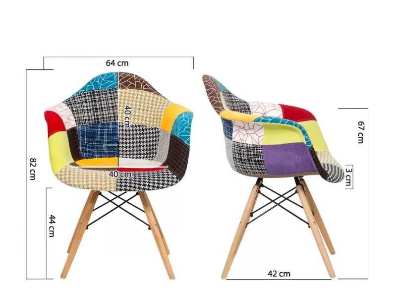 Scaun patchwork 4 buc Oferta