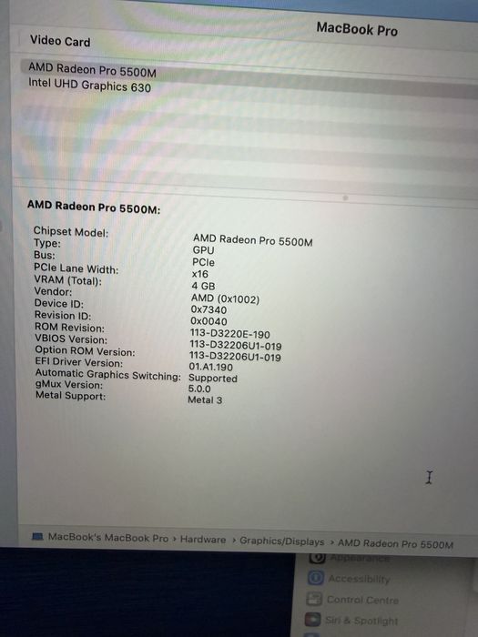 Apple MacBook Pro 16 2019 i9 2.3ghz 32GB RAM 1TB SSD CA NOU