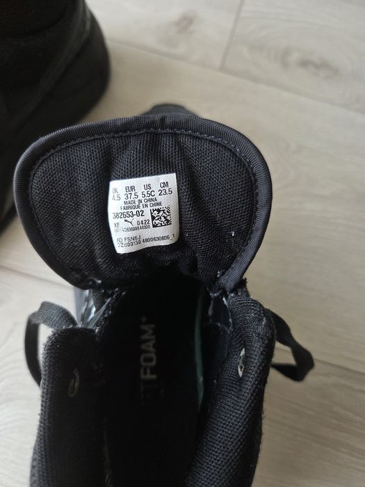Puma unisex 37.5 (23,5 cm) | Sneakers/Ghete sport negre | Foarte comozi, stare foarte bună