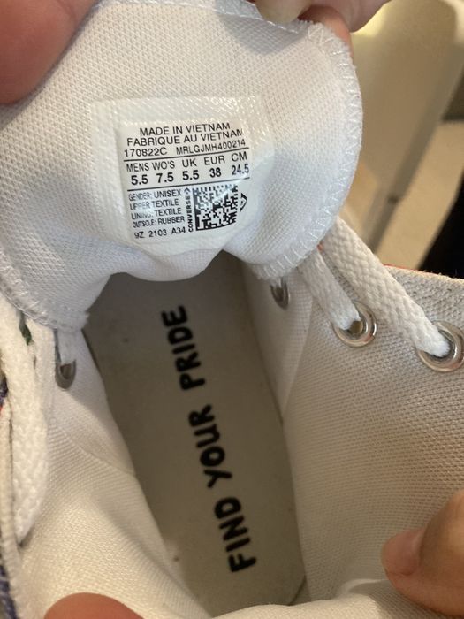 Обувки Converse като нови носени броени пъти