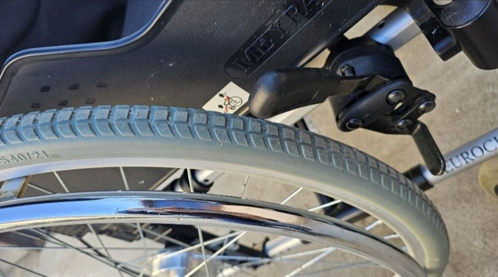 Fotoliu rulant/scaun cu rotile XXL 50 cm șezut pt mobilitate redusa