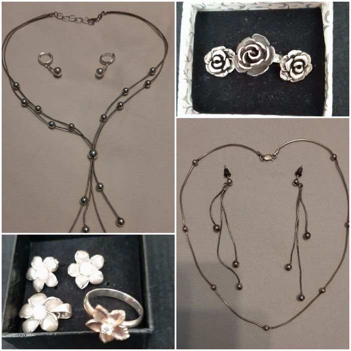 Сребърен комплект -различни видове