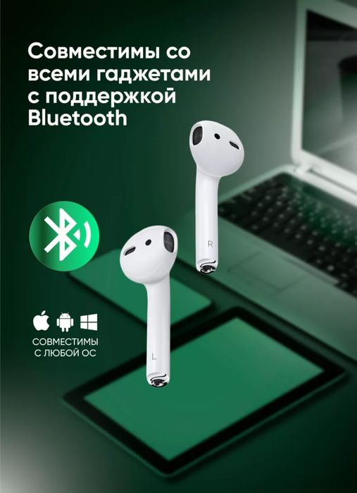 Airpods 2, sensorli, IPhone va Android uchun