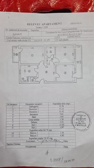 Apartament spatios