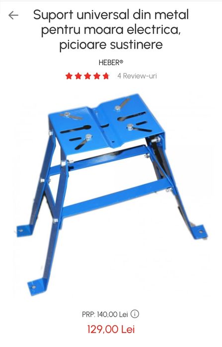 Suport pentru moară electrică