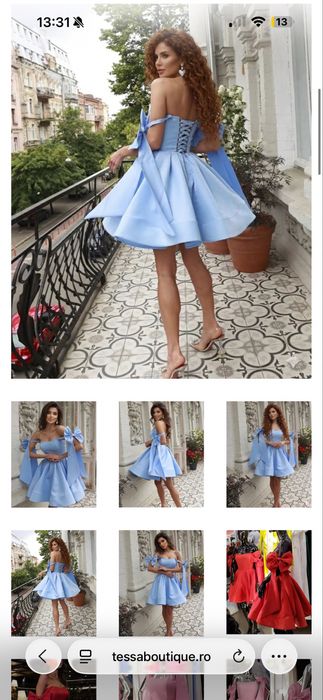 Vand rochie albastra Tessa noua marime XS