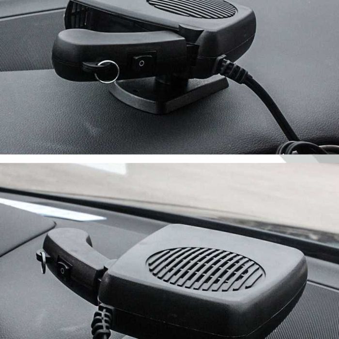 Aeroterma auto NOUA, 200W, 12V cu aer cald si rece, dezaburire