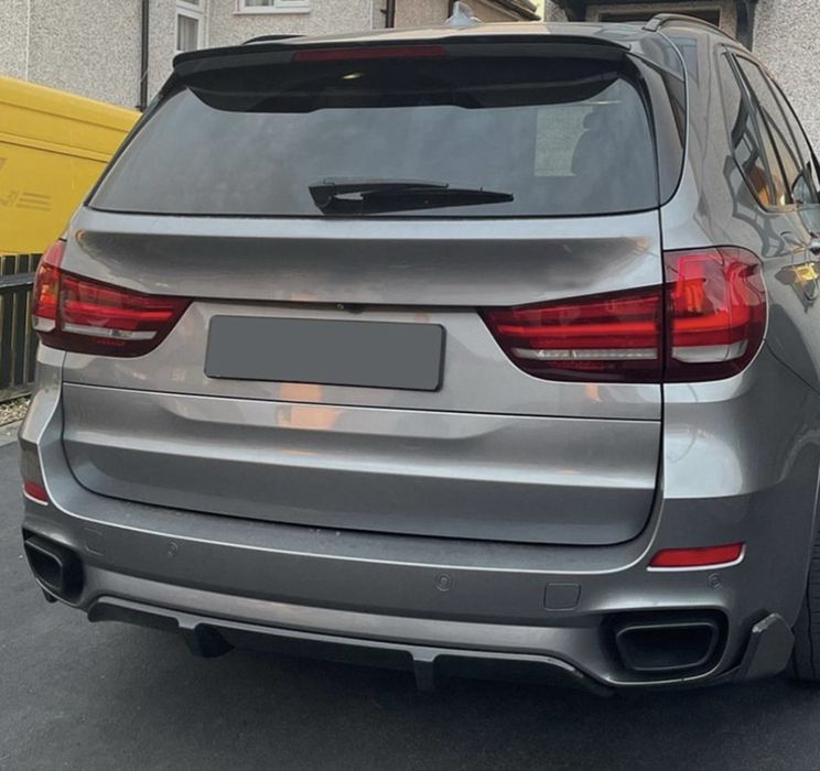 Ornament Bara spate Difuzor BMW x6 F16 X5 F15 M pachet Negru lucios