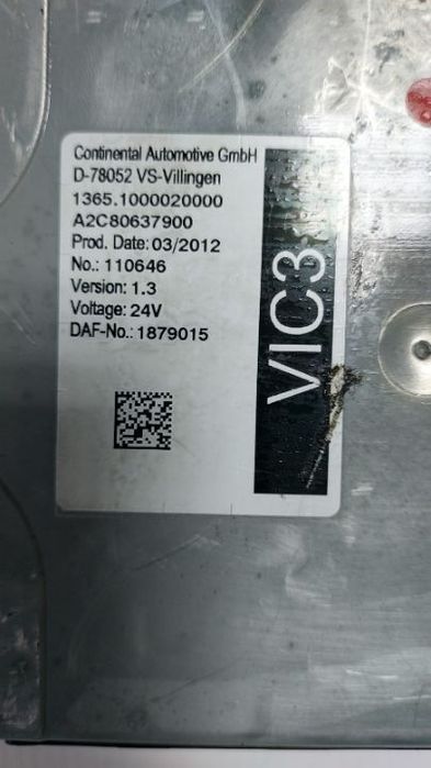 Calculator VIC 3 DAF XF