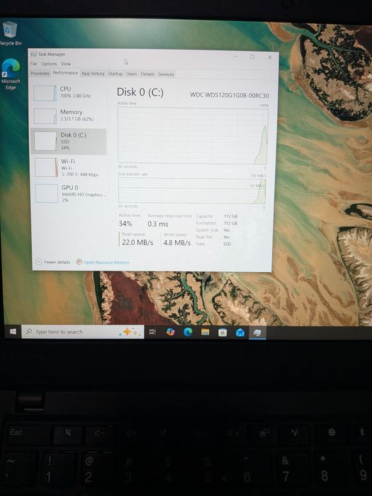 Thinkpad x270 i5 4gb ssd 128