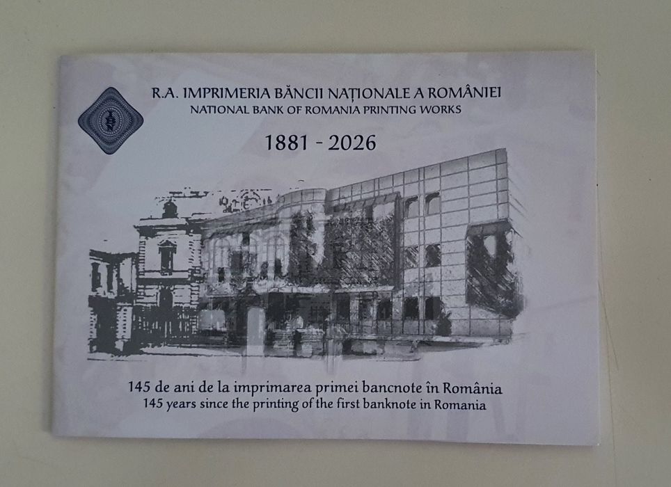 Bancnota aniversara Imprimeria BNR