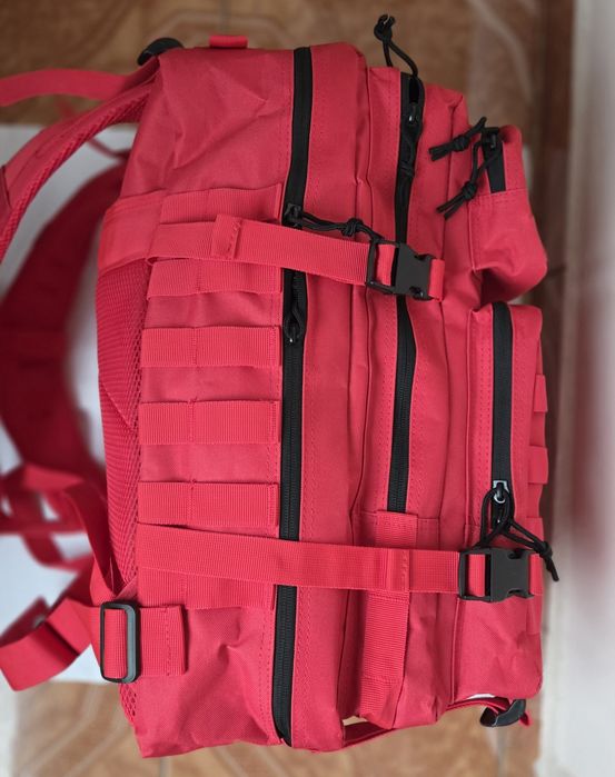 Rucsac Militar  Rosu 50 L ,Drumeții, Camping,Nou