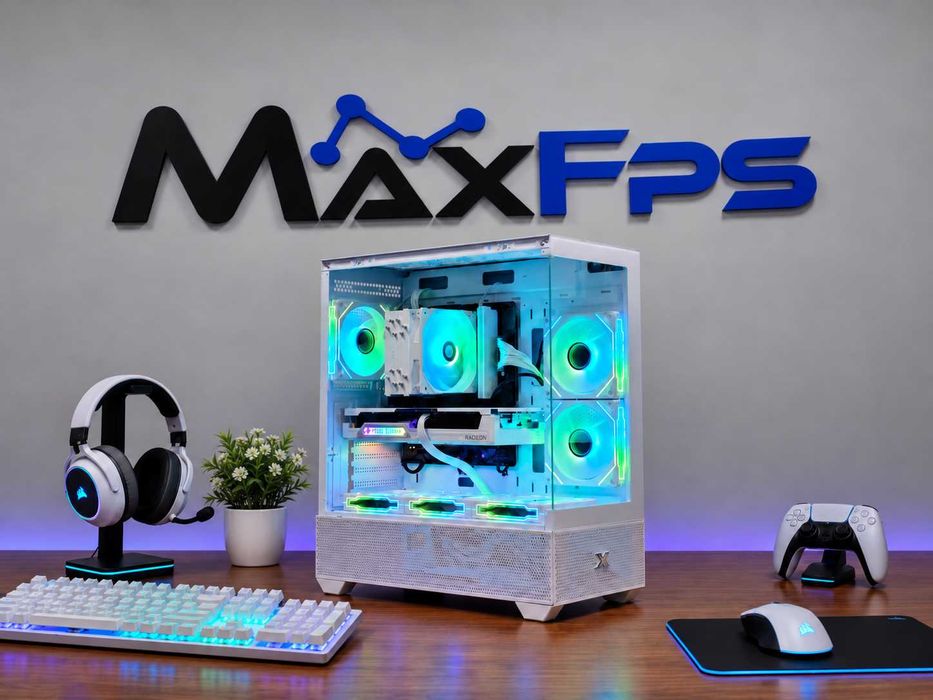 НОВО! RX 9060XT 16GB, Ryzen 5 7500f, 32GB RAM, 650W Геймърски компютър