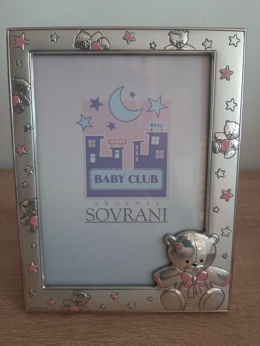 Ramă Foto Argint Sovrani Lux - Model Orsetto - Nouă în Cutie