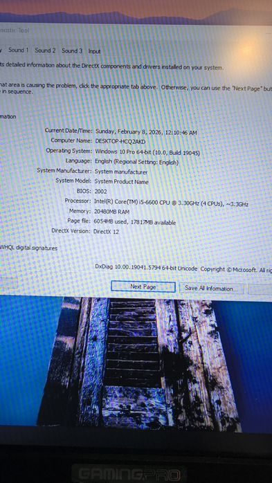 PC Gaming I5 6600 , 20GB RAM , VeGa 56 8GB