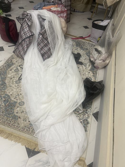 Шторы с двумя комплектами тюля