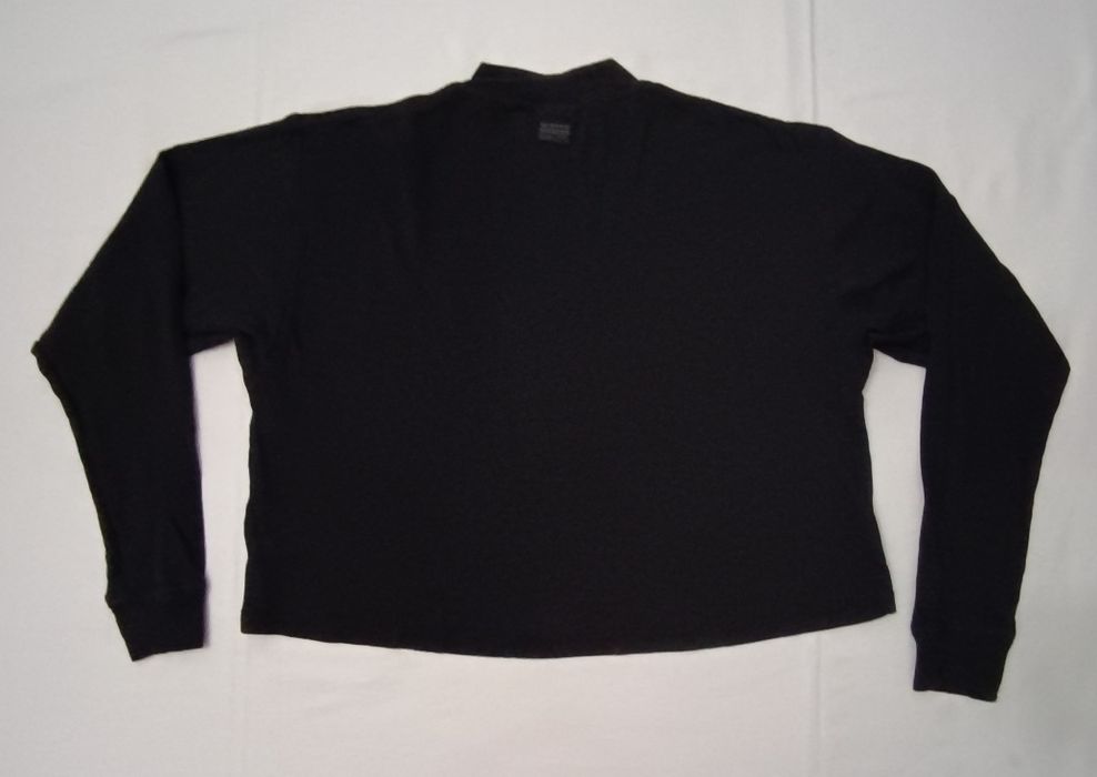 G-STAR RAW оригинална блуза S черна памучна дълъг ръкав G-STAR RAW Mock GR Loose Long Sleeve