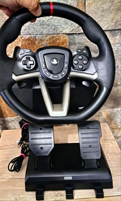 Volan + Pedale Gaming HORI PS4/PlayStation 4/Ps5/PlayStation 5/PC