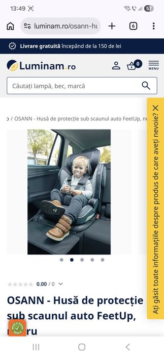 Husă de protecție pentru bancheta auto Osann