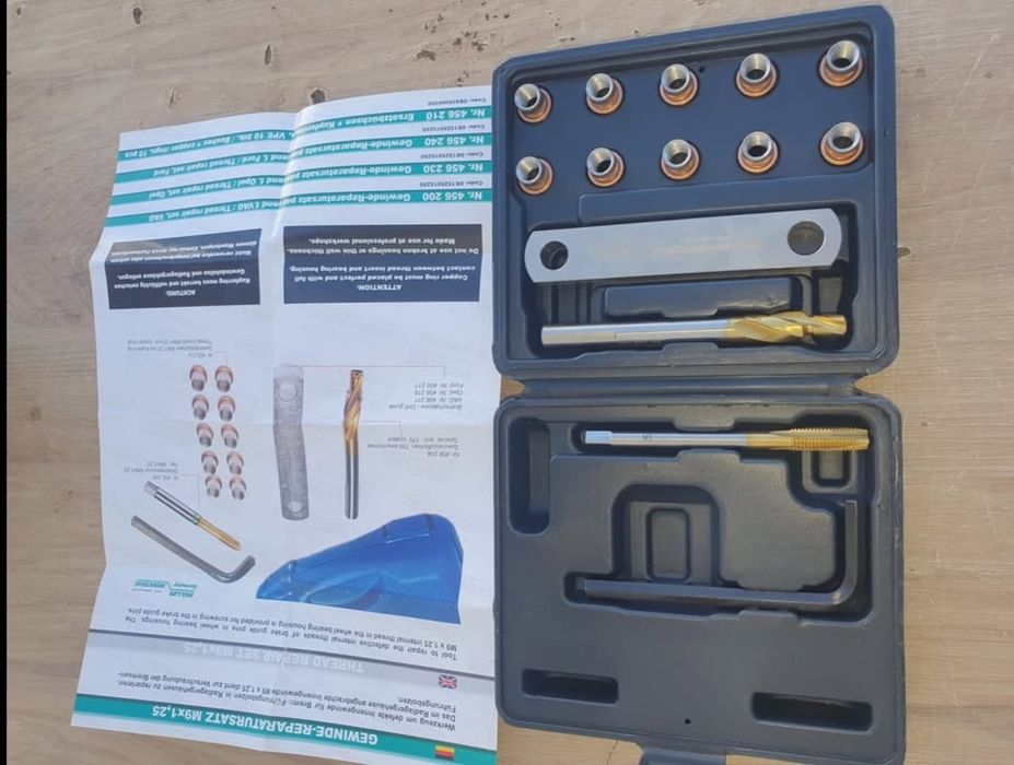 Set de reparare filet știfturi ghidaje etrier frână grup VAG
 Muller-Werkzeug Germania