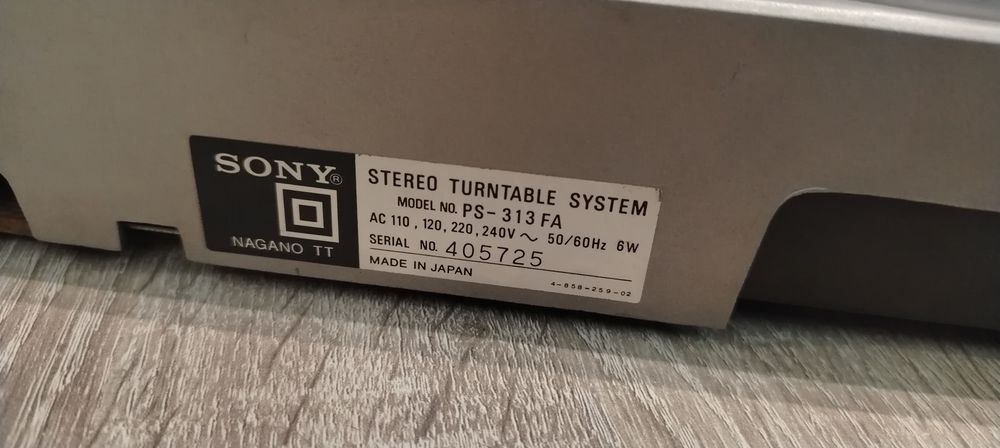 Грамофон Sony PS 313 FA За части!