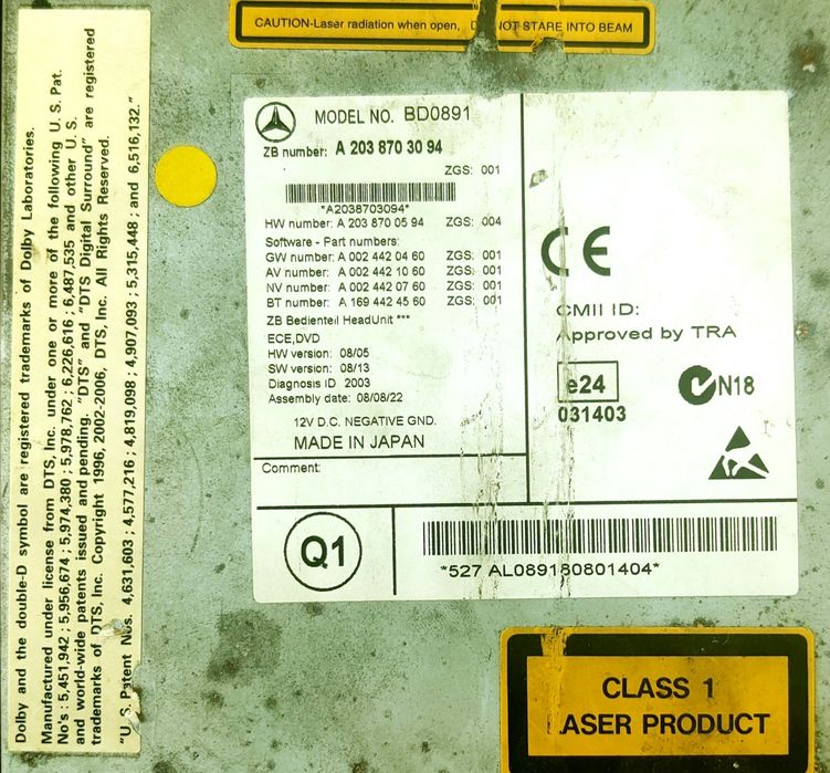 Mercedes Aps Command NTG 2.5