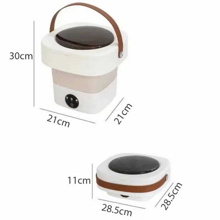 Мини сгъваема преносима пералня с центрофуга - 12 литра