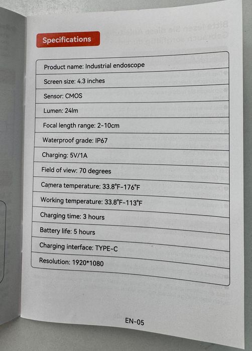 Продам Эндоскоп 2 камеры HD, кабель 5 метров
