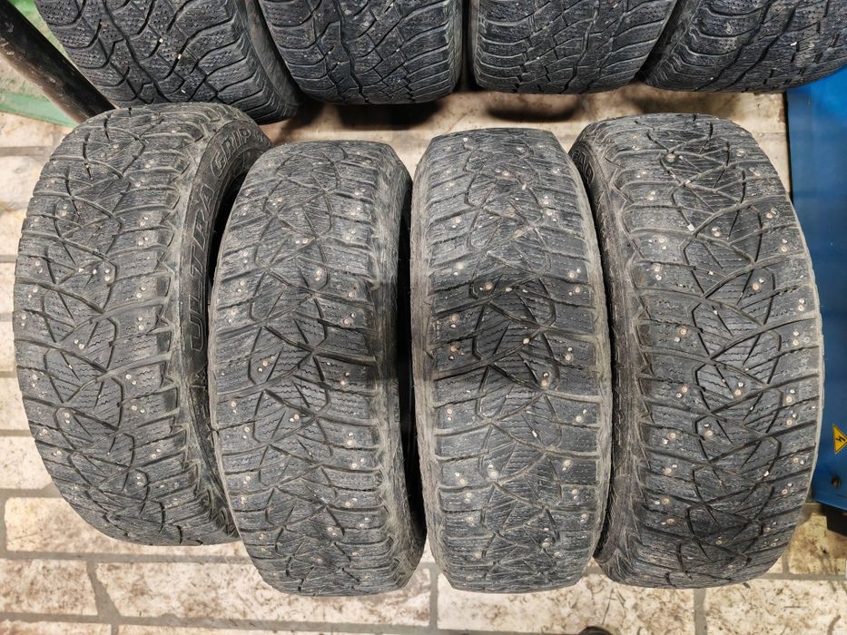 185/65/R15 Goodyear 600, комплект, зимняя шипованная,состояние на фото