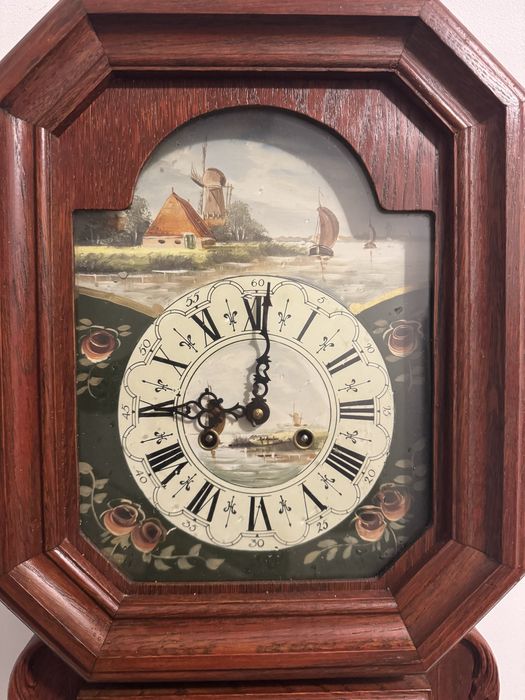 Ceas//Pendul//Perete//Zanase//Olanda//Pictat Manual//105cm