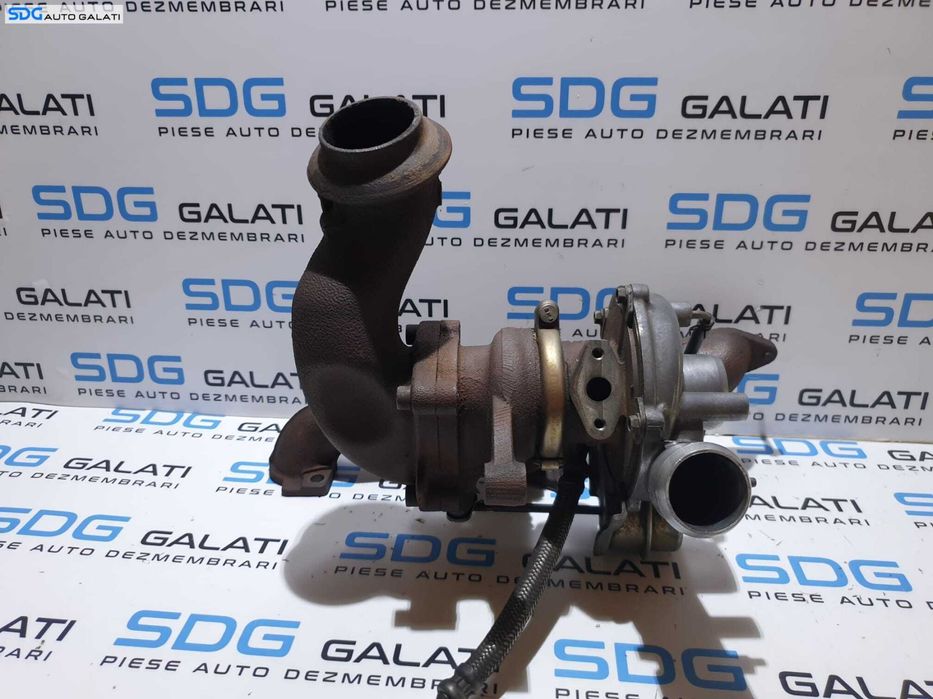Turbo Turbina Turbosuflanta cu Galerie Evacuare Peugeot 206 2.0 HDI 1997 - 2012 Cod 9639563080 [B3807]
