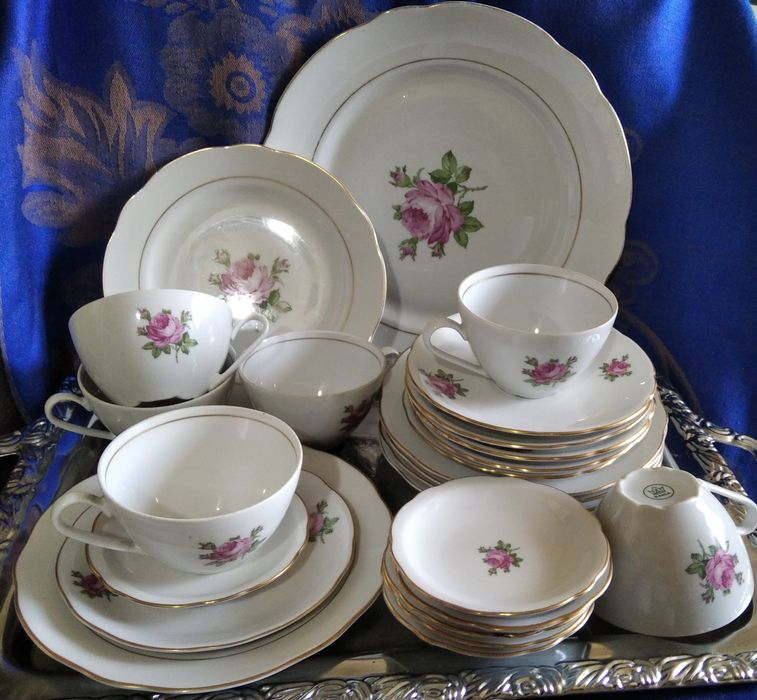 Чайный сервиз "Роза", фарфор Германии, KAHLA